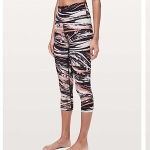 Lululemon‎ Wunder Under Crop High Rise Colour Splash Mult size 4 W6AW6S